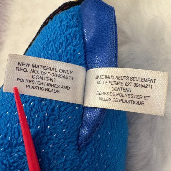 Aqua TY Beanie Boos Fish Blue Iridescent Plush Stuffie 2017(SKU: 276TO) - Picture 7 of 8